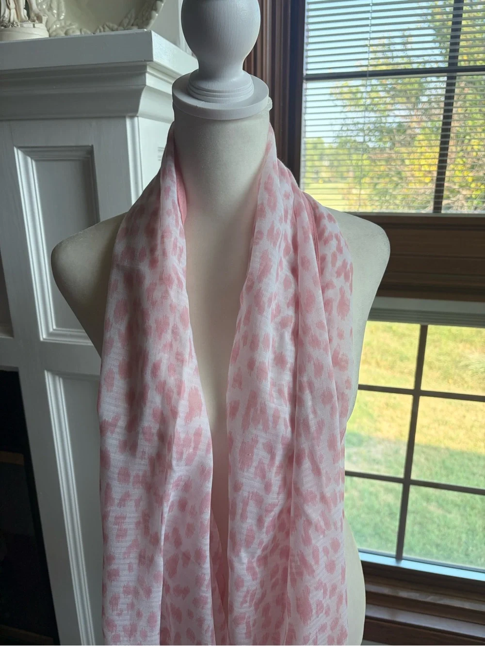 Talbots Pink Printed Lightweight Women's Scarf